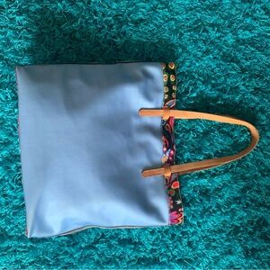 Consuela Austin Sophie Blue Floral Tote Bag